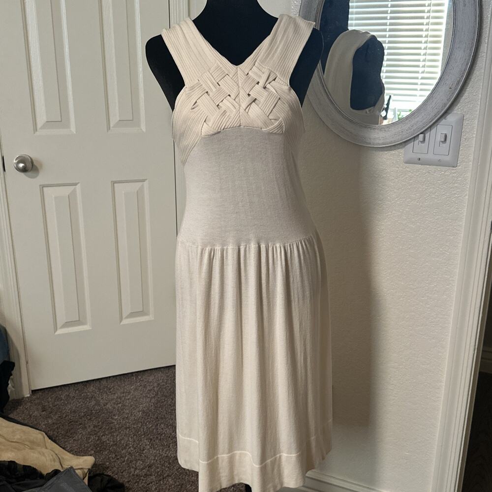 Milly New York Sleeveless Dress Size Small Cream EUC
